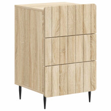 vidaXL Bedside Cabinet Sonoma Oak 43x 41 x 68 cm Engineered Wood