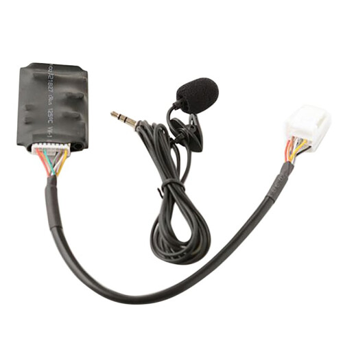 4X for  RAV4  AUX Adapter Handsfree Disc Box Harness with Microphone  Connection Module 1