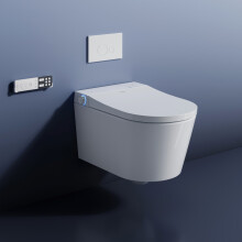 HOROW Smart Wall Hung Toilet Bidet Heated Seat Auto Flush WC Remote Control