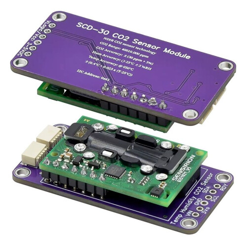 Módulo Sensor de Qualidade Do Ar SCD30, para Medição de CO2 e UR/T de Temperatura e Umidade Interna, Sensor de Dióxido de Carbono 2