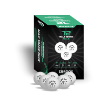 ZOROOX Performance 3 Star Table Tennis Balls Pack 9 18 36 72 Orange 40