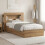 VidaXL vidaXL Bed Frame with Storage Artisan Oak 90 x 200 cm Engineered Wood 1