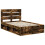 VidaXL vidaXL Bed Frame Smoked Oak 120 x 190 cm Solid Pine Wood 4