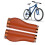 Retro Fahrrad Roller Griffe PU 5