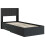 VidaXL vidaXL Bed Frame with Storage and Headboard Black 75 x 190 cm 5
