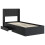 VidaXL vidaXL Bed Frame with Storage and Headboard Black 75 x 190 cm 4