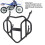 Rücksitzhalter Suzuki Dr650 1996-2023 9