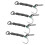 Ronnie Rig Karpfenangel Set 6# Silber 4 Haken 2