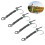 Ronnie Rig Karpfenangel Set 6# Silber 4 Haken 11