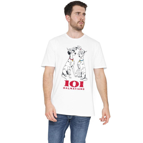 (M, White) 101 Dalmatians Mens T-Shirt 2