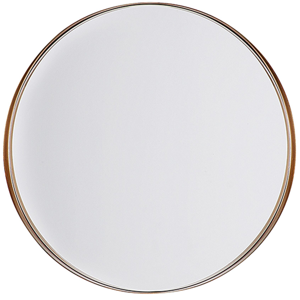 Beliani Wall Mirror Piney 40 Cm 40 Cm Metal Copper