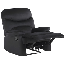 Recliner Chair ESLOV with Footrest Velvet Black