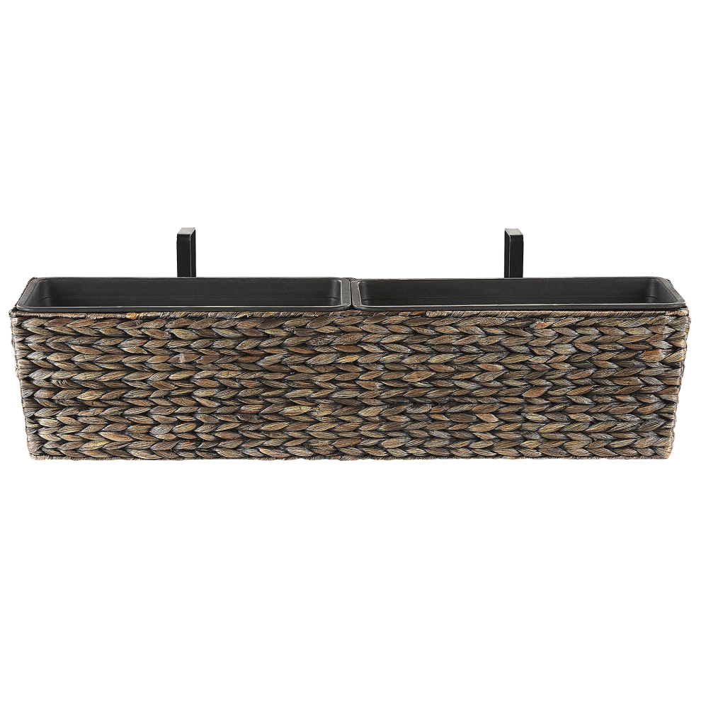 Beliani Plant Pot Kawala 80 Cm Brown