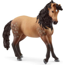 Schleich Horse Club - 5" Andalusian Mare Figurine with Spotted Brown Coat - Realistic Horse Toy with Long Black Mane - Kids 5+ | 14894