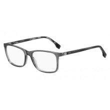 Óculos de Grau Hugo Boss BOSS 1573 56/17/145 Listrado Cinza Preto Célula. p. inj armações MASCULINO BOSS 1573