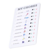 Wiederverwendbares Memoboard mit Slider MY CHORES