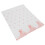 Bestickte Pfauen Fenstergardine Rosa 1