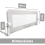 Callowesse Child Safety Bed Guard Grey 100x42cm 5