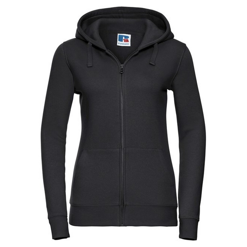 Russell (Xs, Black) Womens/Ladies Authentic Full Zip Hoodie