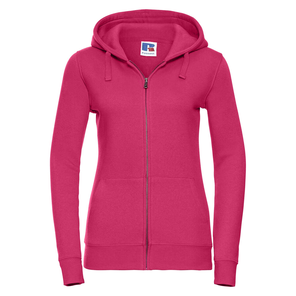Russell (S, Fuchsia) Womens/Ladies Authentic Full Zip Hoodie