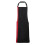 Premier (One Size, Black/ Red) Premier Unisex Contrast Workwear Bib Apron 1