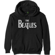 (XXL, Black) The Beatles Unisex Adult Drop T Logo Pullover Hoodie