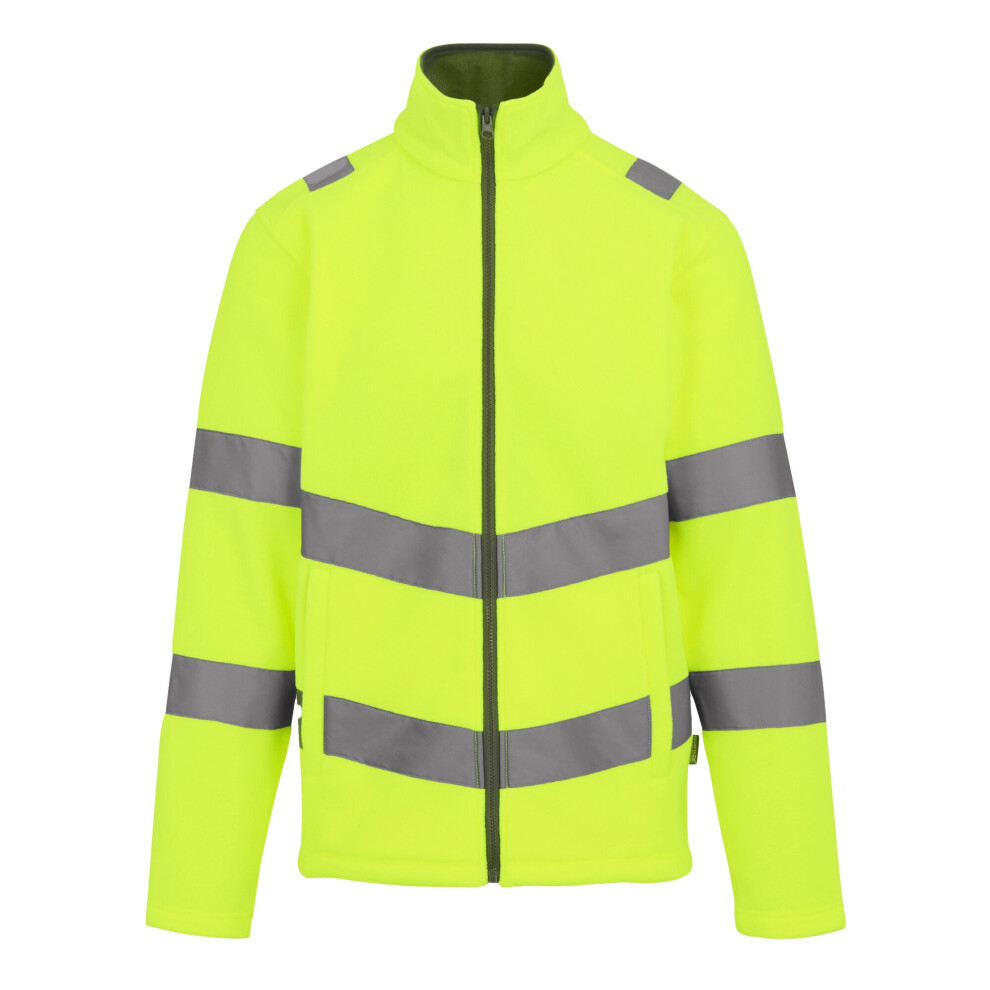 (4Xl, Yellow) Regatta Professional Mens Pro Contract Thor Hi-Vis Fleece Jacket 5063574901031