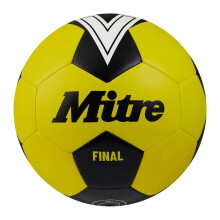 (4, Fluorescent Yellow/Black) Mitre Final Logo Football