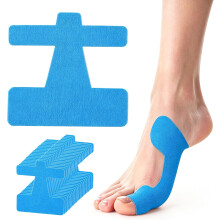 60 buc benzi de susținere kinesiologică pre-tăiate pentru degetele de la picioare – elastice, respirabile, fără latex, pentru