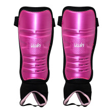 (S, Pink/Purple/Black) Uwin Childrens/Kids Hockey Shin Guards