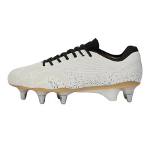 (14 UK, White) Canterbury Unisex Adult Stampede Groundbreak Elite Soft Ground Rugby Boots