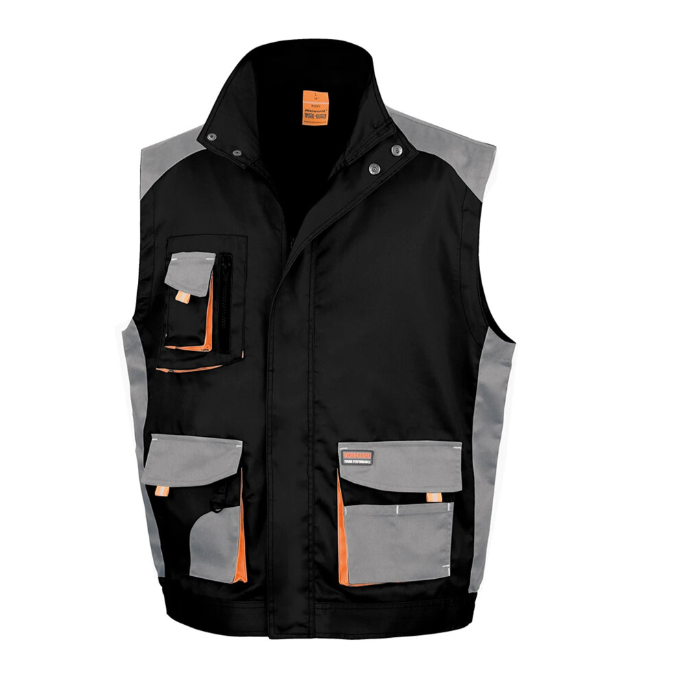 Result (M, Black/Grey) Work-Guard Mens Lite Gilet