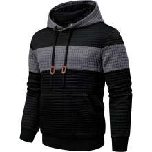 Herren Hoodie Langarm Casual Warm Sportlich Stilvoll Schwarz L — herren hoodie schwarz, herren kapuzenpullover