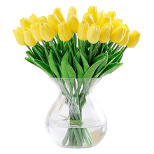 Künstliche Blumen Tulpen Gelb Blumenstrauß Tulpen 12 Stück 33 cm Ostern — künstliche tulpen, gelbe blumen