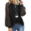 Tuopuda Damen Pullover Langarmshirt Rundhals Schwarz XL — damenpullover spitze, waffelbluse, damenstrick 1