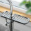 (Gray Short)Durable Stainless Steel Sink Shelf With Multipurpose Holders For Storage Kitchen 6