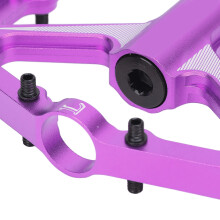Fahrradpedale 3 Lager Lila Inklusive Werkzeug