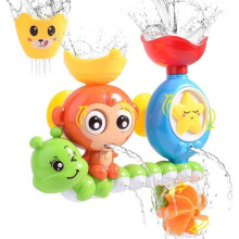 Bath Toy - Waterfall Water Station - Shower Toy for Babies and Children - Yellow