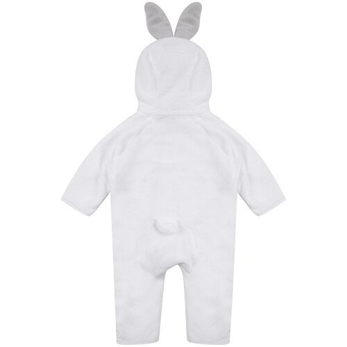 (0-6 Months, White) Larkwood Babies Rabbit Design All In One 1