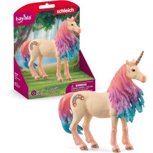 Schleich Bayala - Marshmallow Unicorn Mare Figurine - Pink and Blue Unicorn Toy for Girls and Boys - Fantasy Horse Figurine for Kids Ages 5+