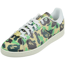 (8.5) adidas Stan Smith Bape Mens Fashion Trainers in Camouflage