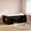 VidaXL vidaXL Kids'Bed Frame with Storage Black Oak 80 x 200 cm 1