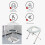 Πτυσσόμενη καρέκλα τουαλέτας Commode – Φορητό σκαμπό μπάνιου για περιο 5