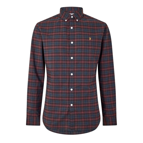 Farah (M, Red) Farah Mens Carway Regular Shirt