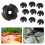 30Pcs Deck  Guide Slotted Round Out Pull Rope Buckle Fitting Accessories for Kayak Canoe Boat 7