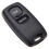 3X Uncut Key Replacement 2 Button Keyless Entry Remote Key Fob Shell Case and Button Pad Compatible with  2 3 2