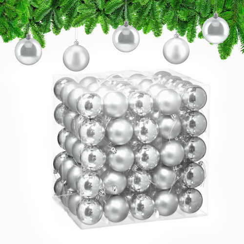 Christbaumkugeln-Set, mattes und glänzendes Finish, 100er-Pack 1
