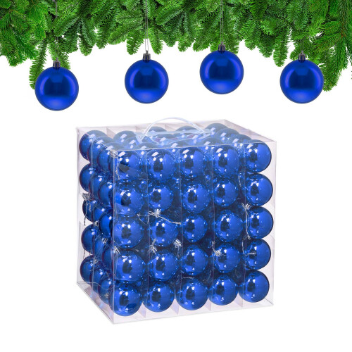 Christbaumkugeln-Set, 100 glänzende Ornamente 1