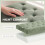 Homcom (Green) HOMCOM Storage Ottoman, Chenille Ottoman Storage Box 13