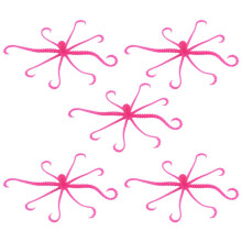 5PCS 7g 12.5cm Soft Luminous Octopus Trolling Saltwater Bait Squid Skirt Fishing Lures False Bait